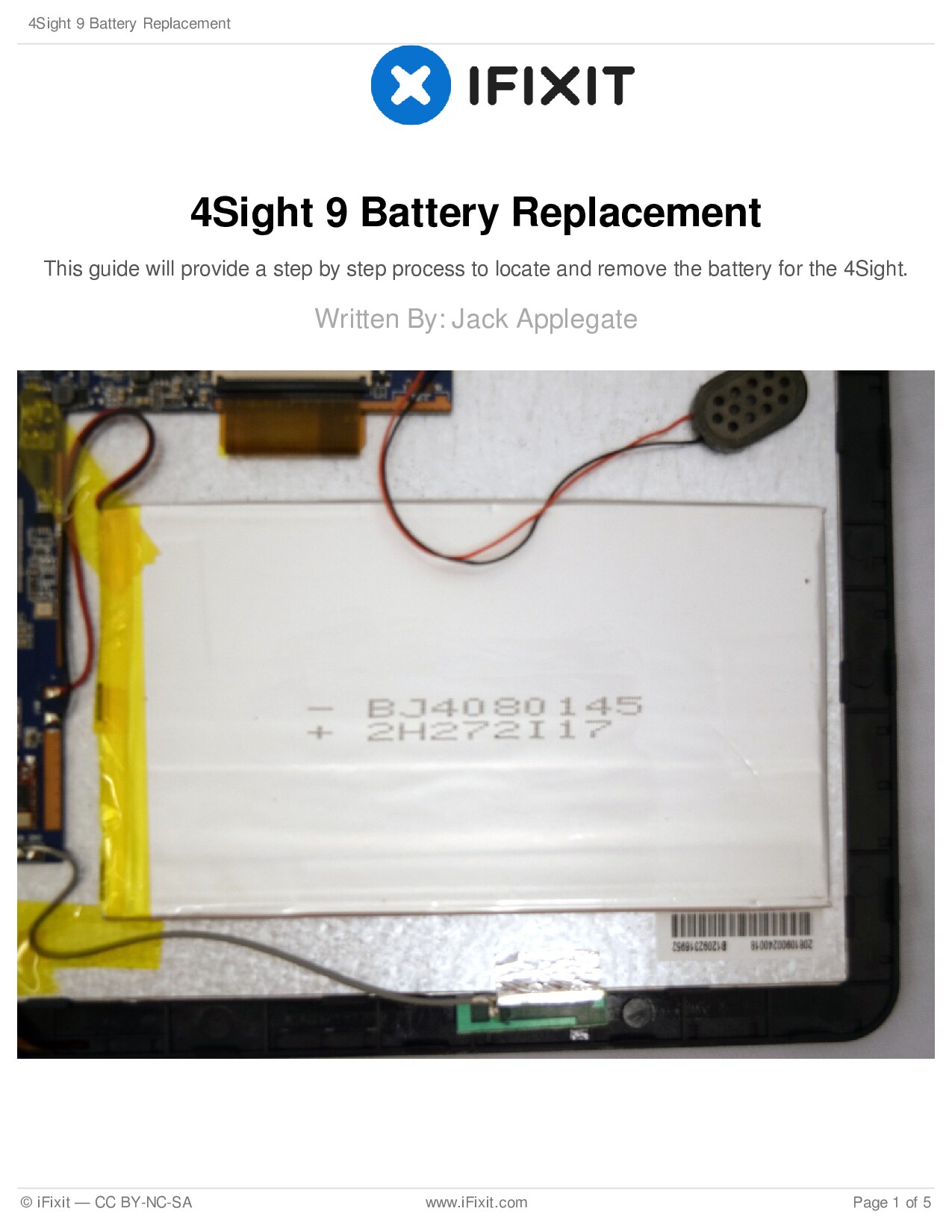 4Sight 9 Battery Replacement