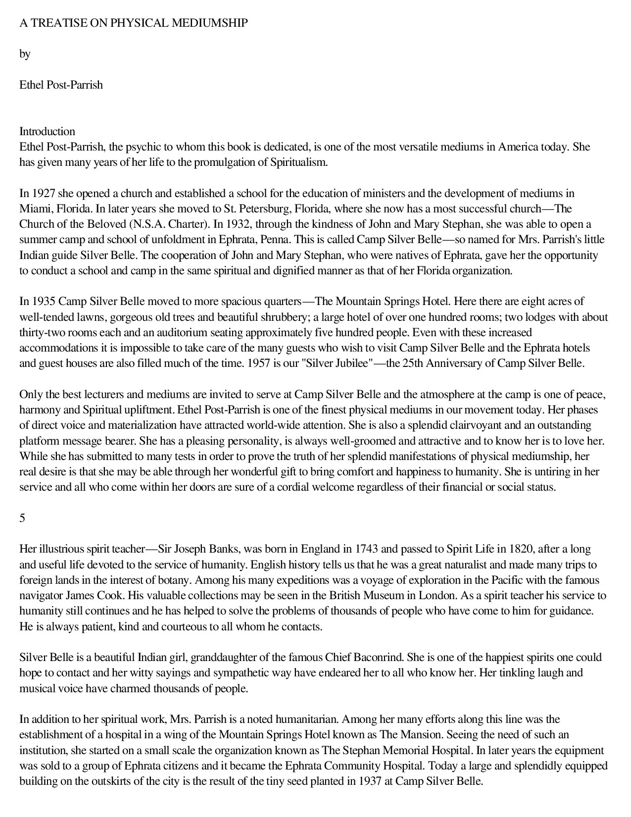 A TREATISE ON PHYSICAL MEDIUMSHIP