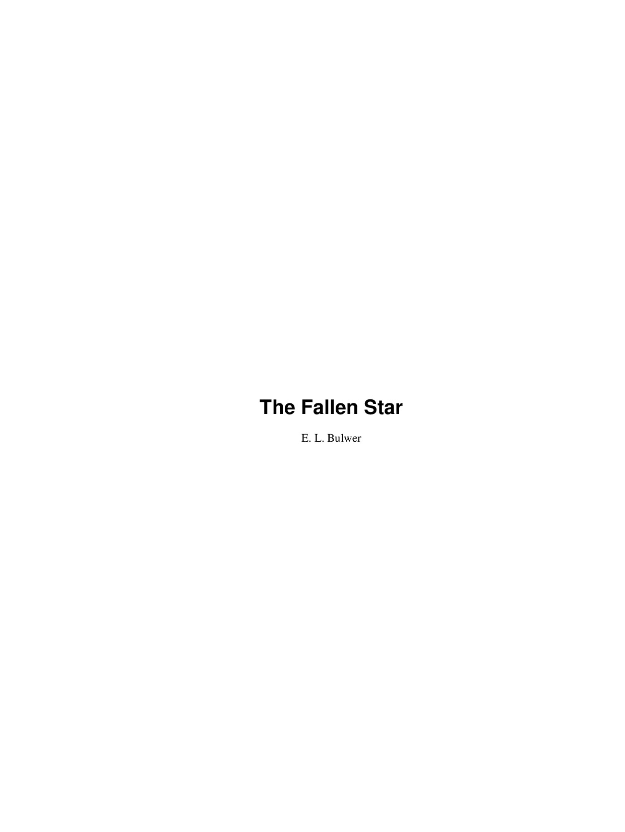 The Fallen Star