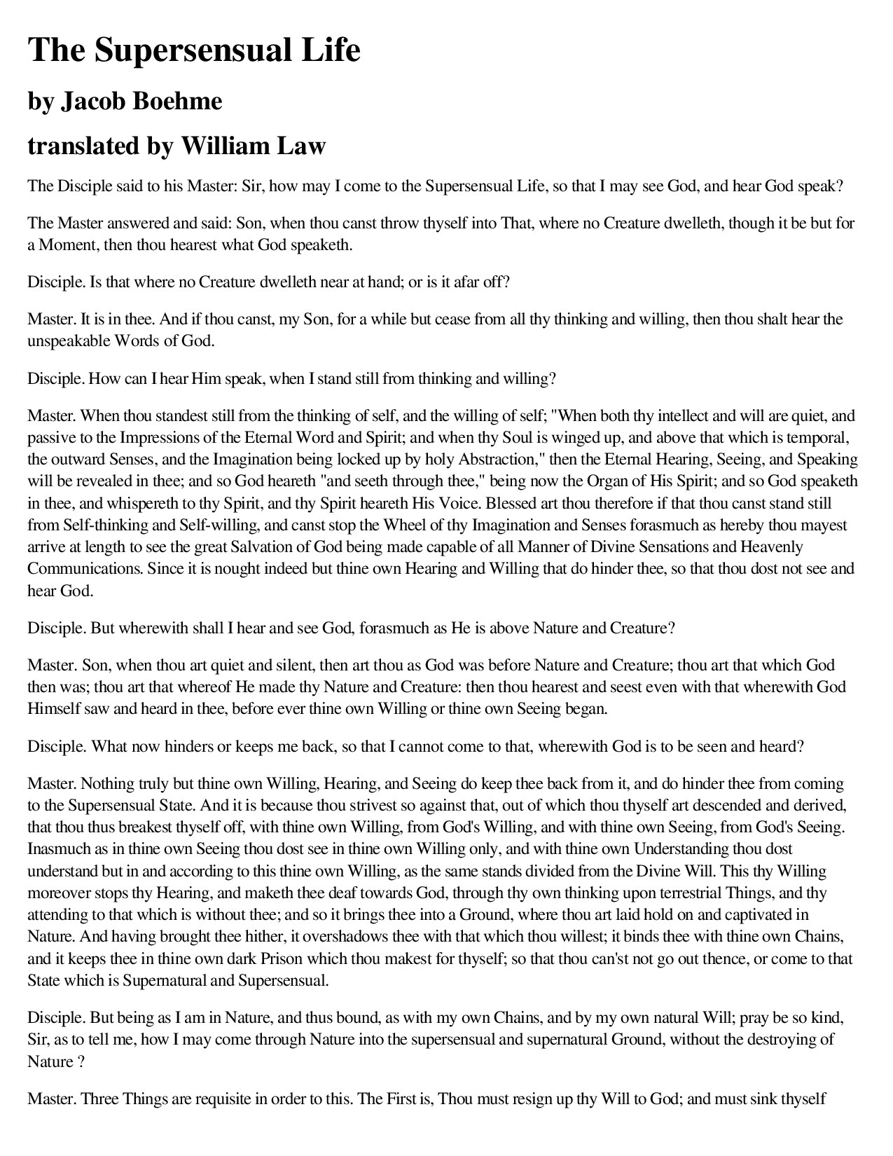 The Supersensual Life