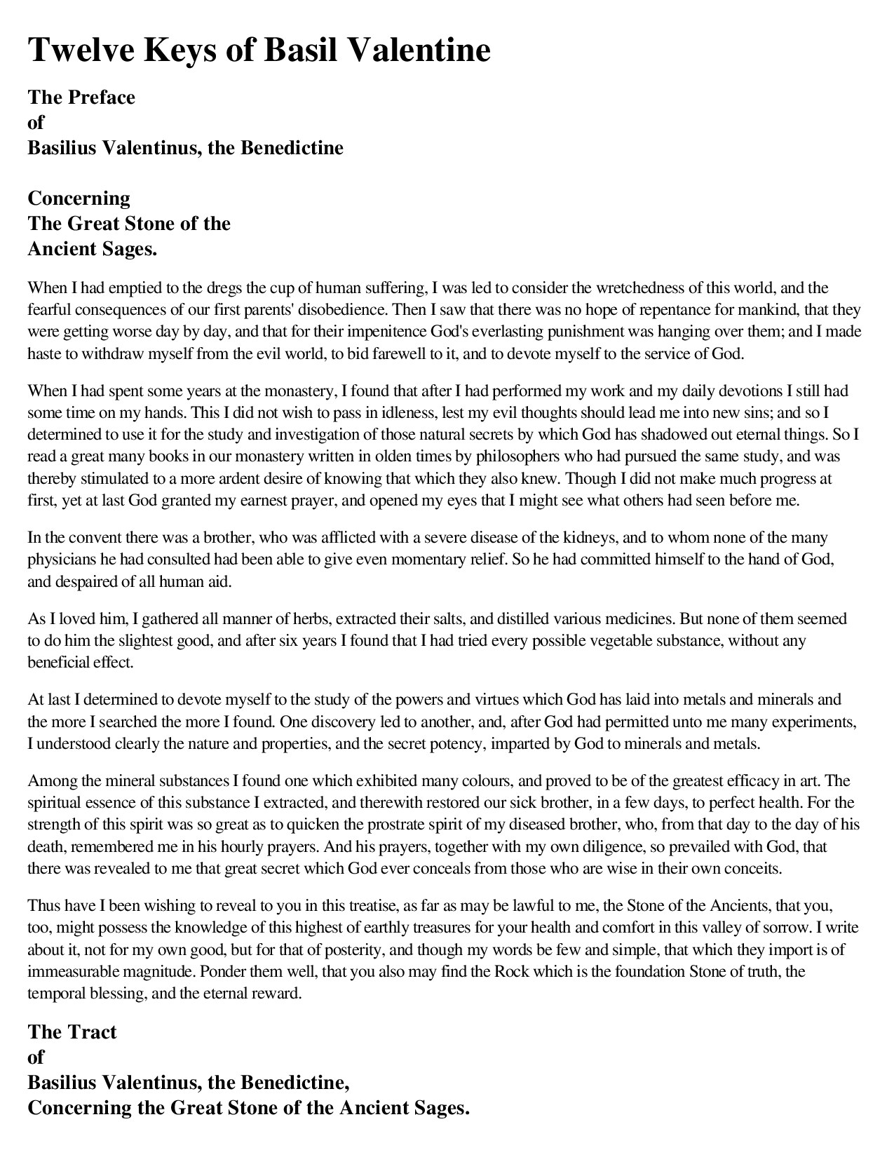 Twelve Keys of Basil Valentine